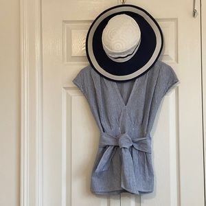 Comfy Cotton and Linen stripe summer top